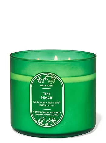 White Barn Tiki Beach 3-Wick Candle