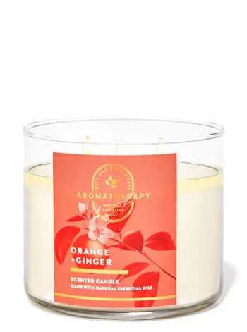 Aromatherapy Orange Ginger 3-Wick Candle