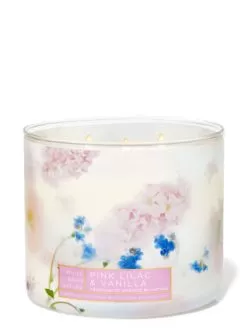 Pink Lilac & Vanilla 3-Wick Candle