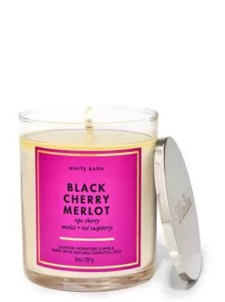 White Barn Black Cherry Merlot Signature Single Wick Candle