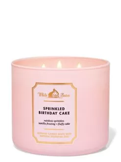 White Barn Sprinkled Birthday Cake 3-Wick Candle