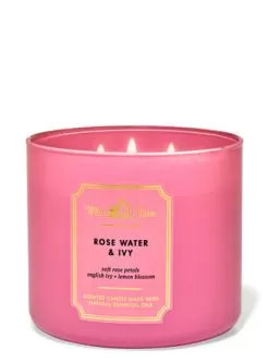 White Barn Rose Water & Ivy 3-Wick Candle