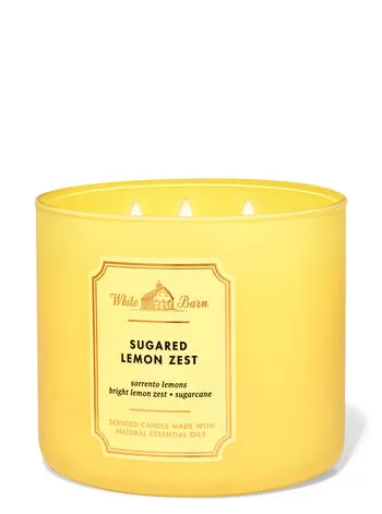 White Barn Sugared Lemon Zest 3-Wick Candle