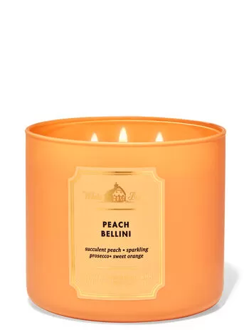 White Barn Peach Bellini 3-Wick Candle