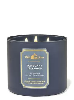 White Barn Mahogany Teakwood 3-Wick Candle