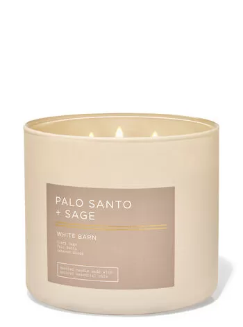 White Barn Palo Santo & Sage 3-Wick Candle