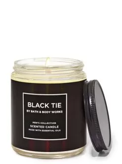 Black Tie Mason Single Wick Candle