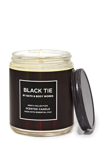Black Tie Mason Single Wick Candle