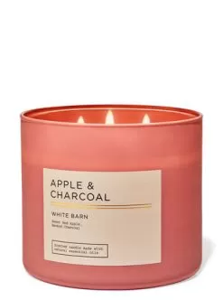 White Barn Apple & Charcoal 3-Wick Candle
