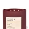 White Barn Leather & Brandy 3-Wick Candle