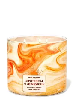 Patchouli & Rosewood 3-Wick Candle