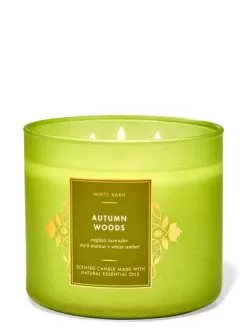 White Barn Autumn Woods 3-Wick Candle