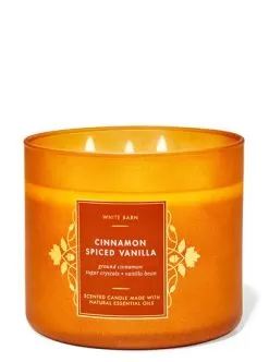 White Barn Cinnamon Spiced Vanilla 3-Wick Candle