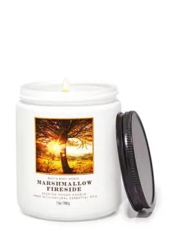 Marshmallow Fireside Mason Single Wick Candle