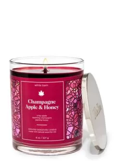 White Barn Champagne Apple & Honey Signature Single Wick Candle