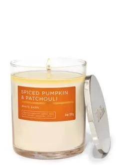 White Barn Spiced Pumpkin & Patchouli Signature Single Wick Candle