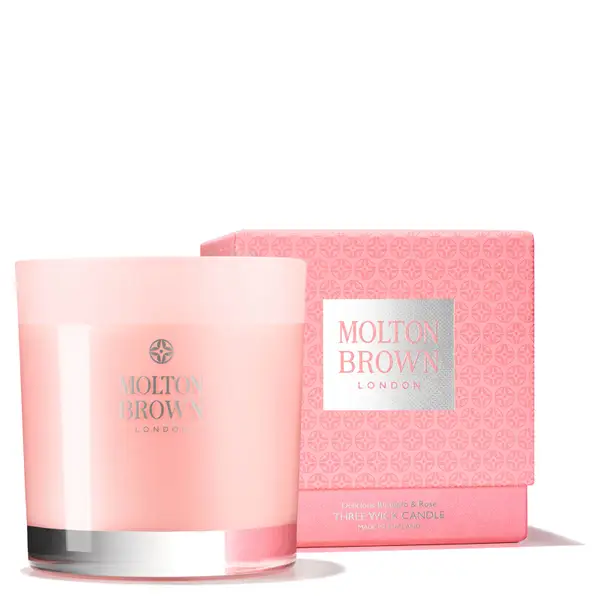 Molton Brown Rhubarb And Rose Three Wick Candle 480g - Image 5