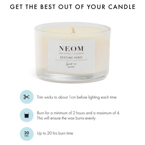 NEOM Bedtime Hero Travel Scented Candle 75g - Image 6