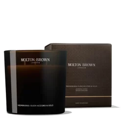 Molton Brown Mesmerising Oudh Accord And Gold Luxury Scented Triple Wick Candle 600g