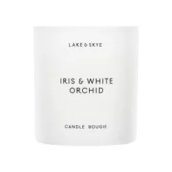 Iris And White Orchid Candle