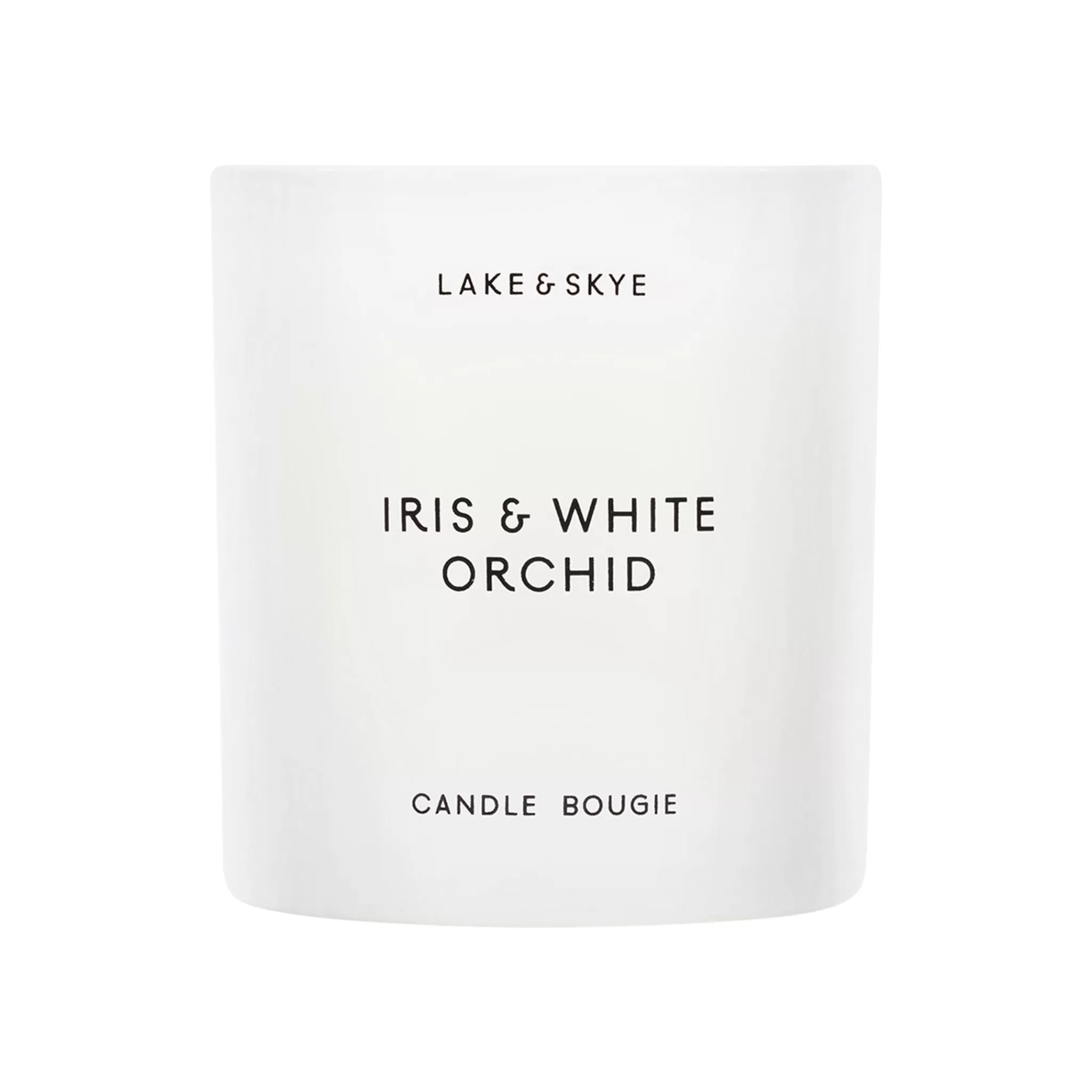 Iris And White Orchid Candle