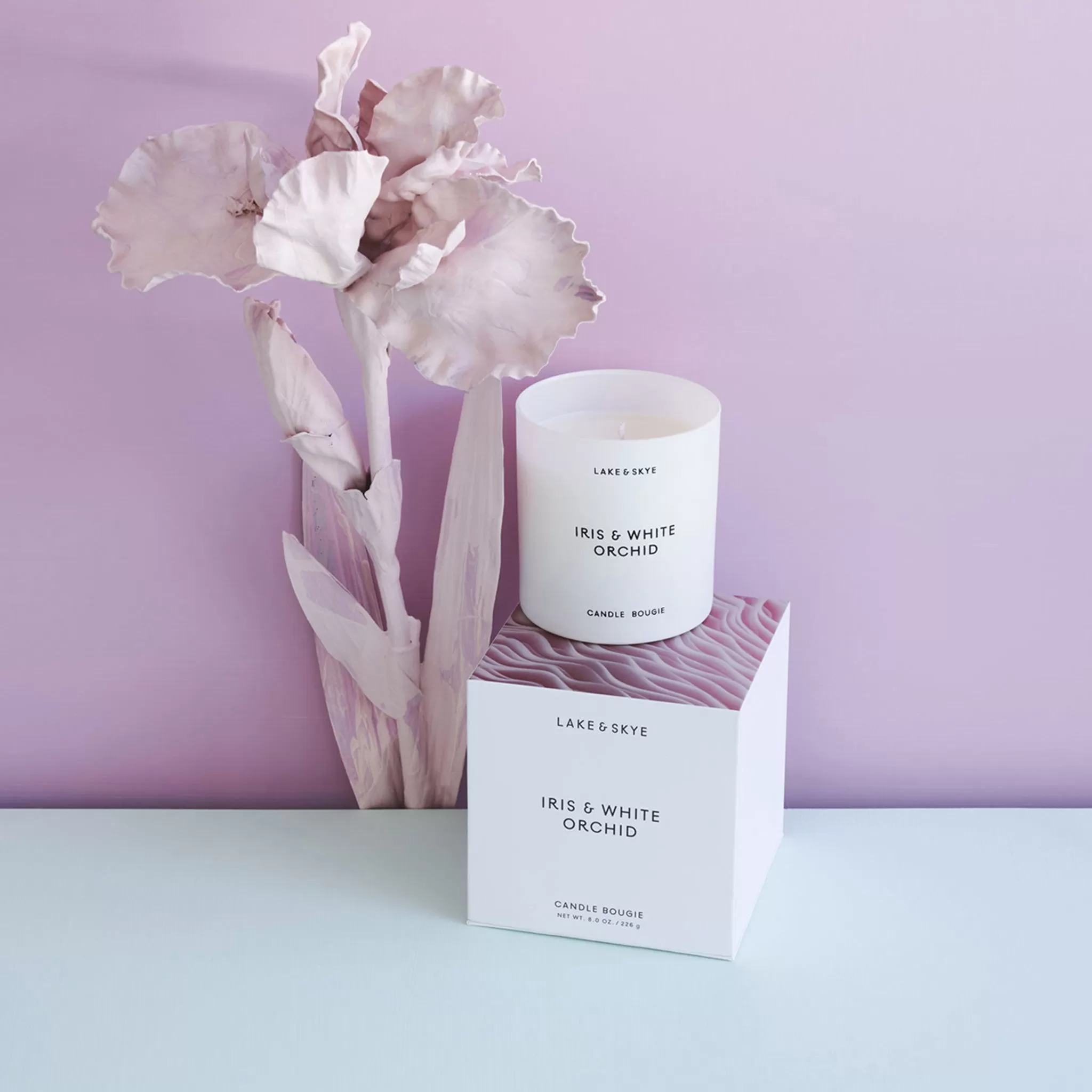 Iris And White Orchid Candle - Image 4