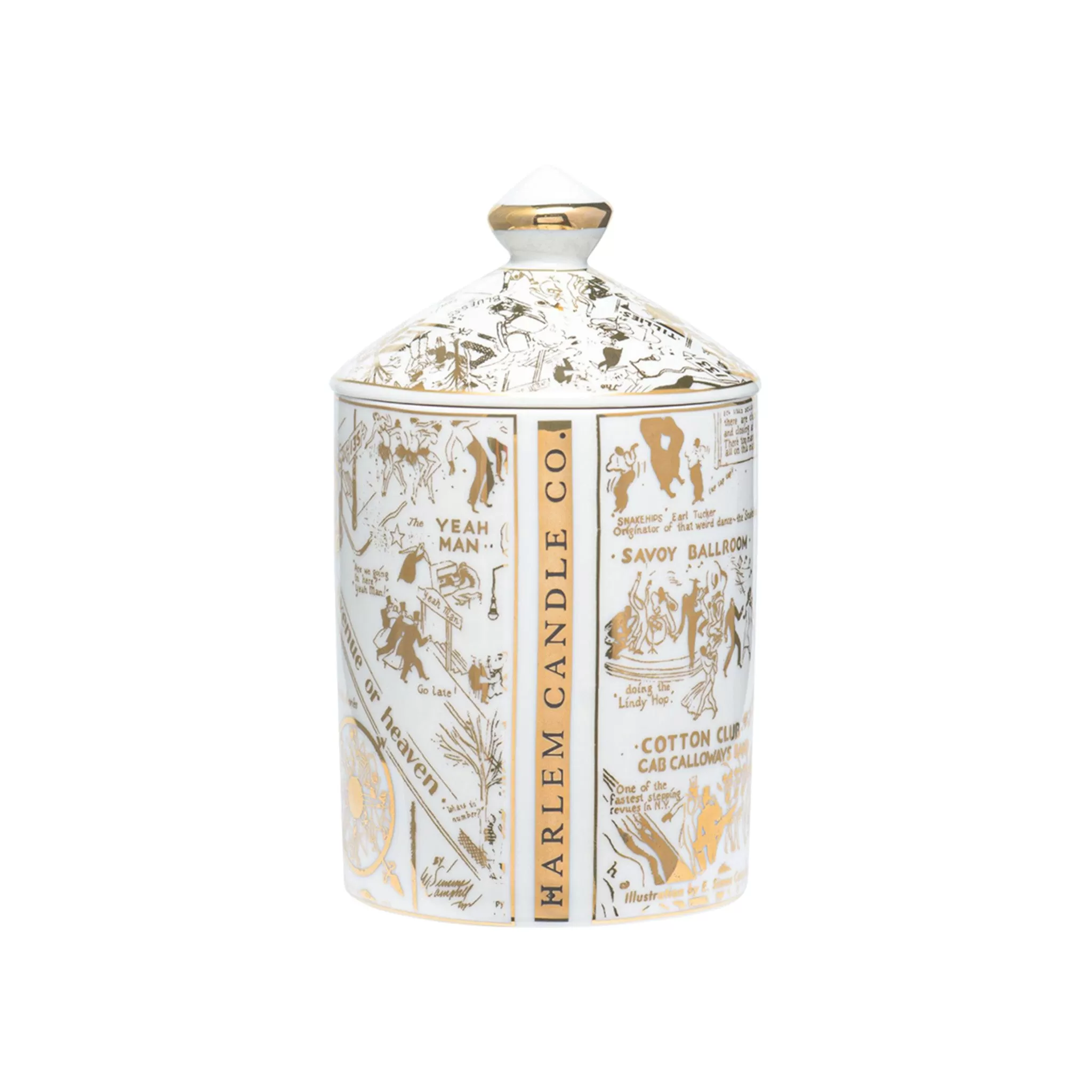 Speakeasy Harlem Map Ceramic Candle - Image 3