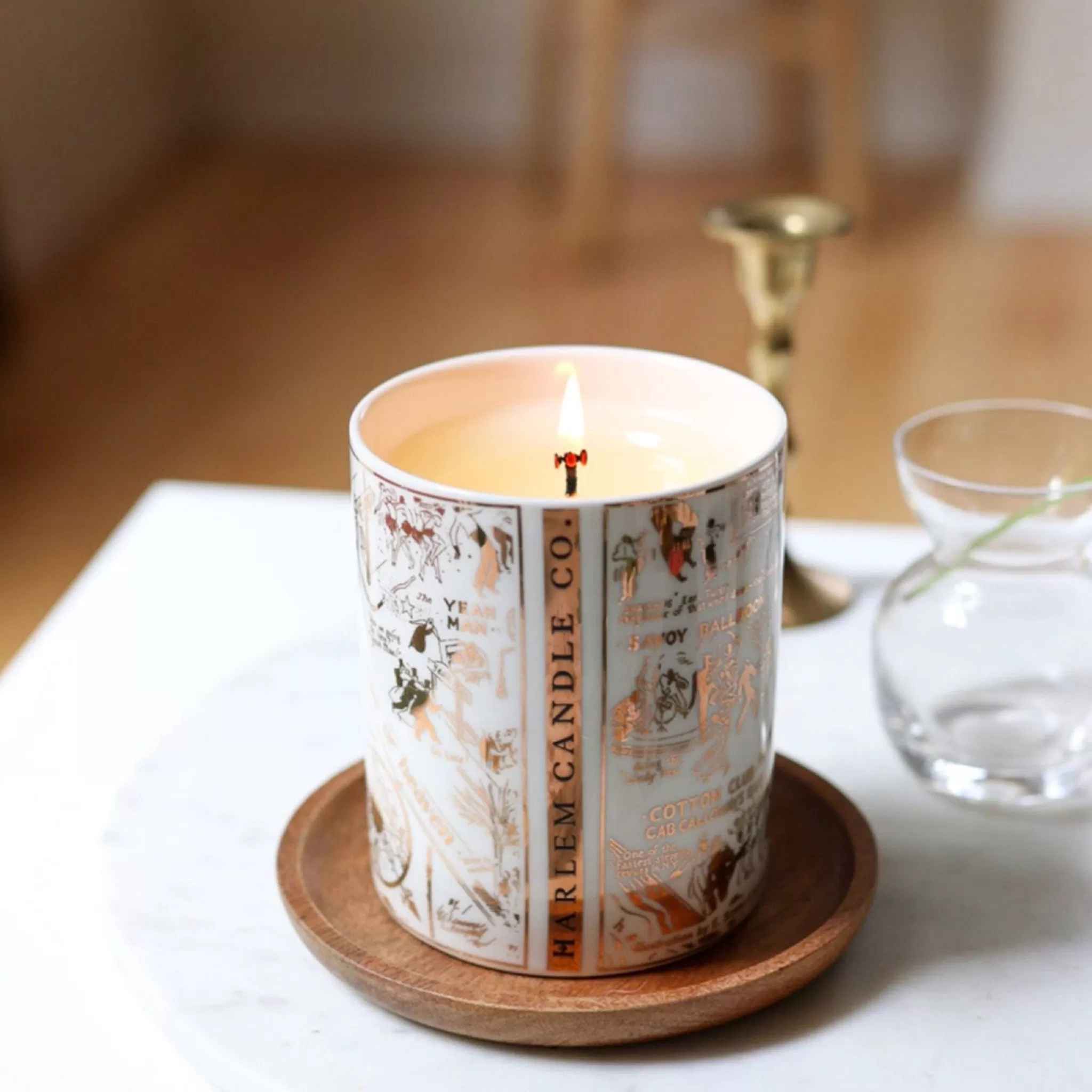 Speakeasy Harlem Map Ceramic Candle - Image 6